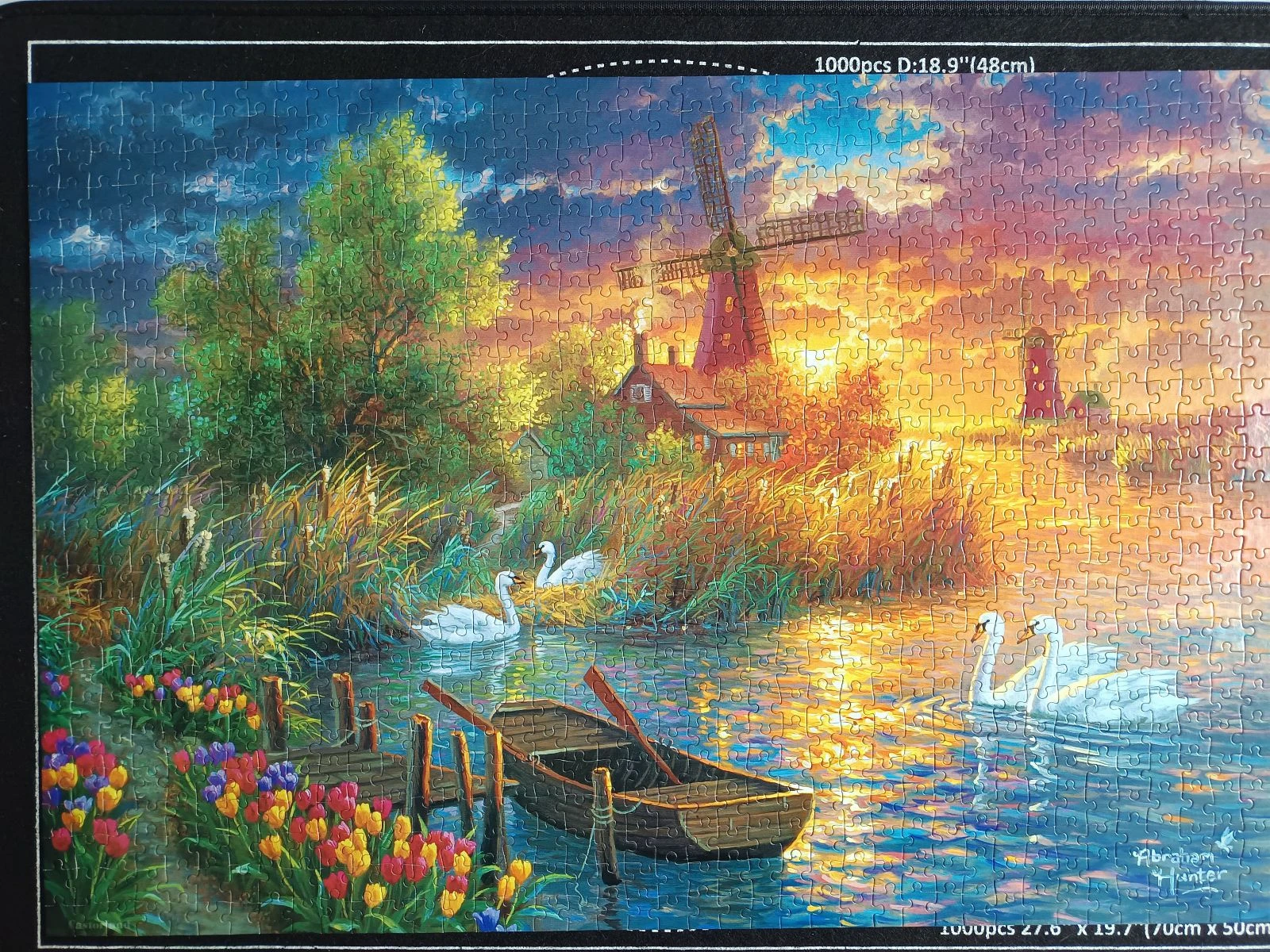 Puzzle 1000 CASTORLAND paysage lac – photo 2